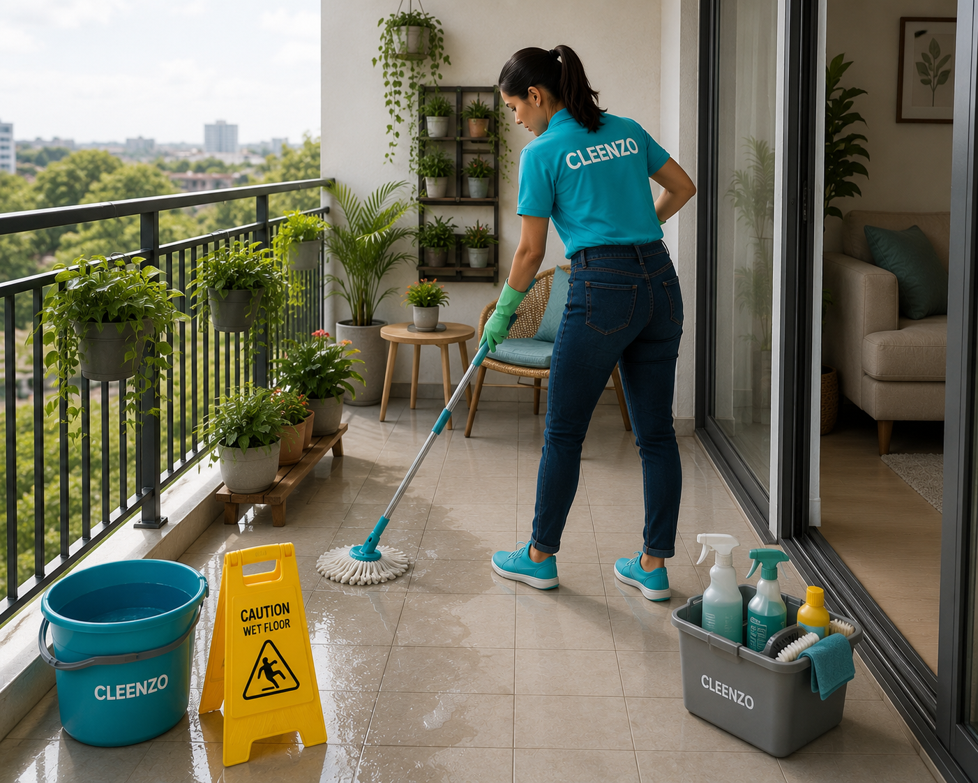 Balcony Cleaning